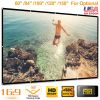 84” 16:9 Foldable Projector Screen Anti-crease Wall Mounted Cinema Projection Screen Outdoor Indoor Portable Projector Film w/ Hooks