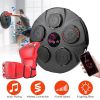 Music Boxing Machine Electronic Wall Target Punching Pad LED Lighted Sandbag Boxing Training Machine Exercise Equipment with Half Finger Adult Boxing