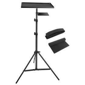 Laptop Projector Tripod Stand Adjustable Height Notebook Floor Stand Portable Computer DJ Equipment Holder Mount Elevator For Presentation Studio