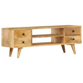 TV Stand 43.3"x13.8"x15.7" Solid Wood Mango