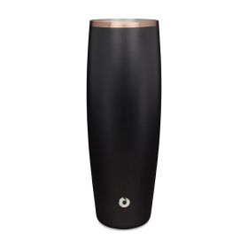 24 oz Stainless Steel Beer Glass With Lid, Black