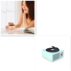 Wireless mini portable retro phonograph Bluetooth-compatible speaker (Option: Style2)