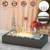 Tabletop Fire Pit With Roasting Sticks Portable Indoor Outdoor Tabletop Fireplace Ethanol Mini Fire Pit Table Top Decoration for Christmas Dinner Part